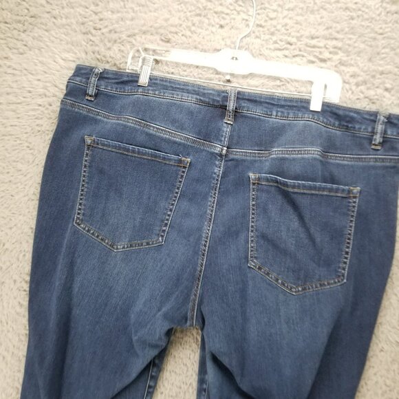 Lane Bryant Jeans Womens 24 Plus Blue Super Stretch Ankle Denim - Picture 10 of 15